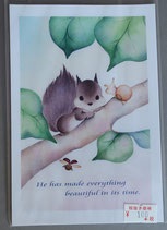 佳谷加代　HA-3     どうぶつ　ポストカード　