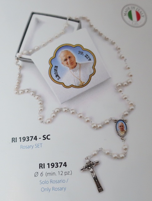一般不可　転売不可　イタリア　教皇レオ１４世　LALRI19374SC　６ミリパール珠　箱ケース入り