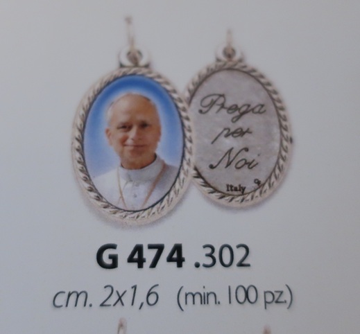 一般不可　転売不可　イタリア　教皇レオ１４世　LALG474302 教皇レオ１４世　メダイ　２×１．６センチ