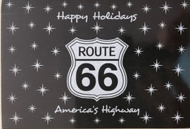 アメリカ　英語　クリスマスカード　ROUTE66　 1061099