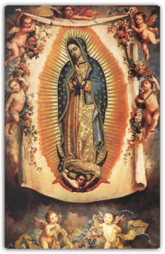 FRATELLI BONELLA　イタリア　紙のご絵　FBIRIS-1720   グアタルーペの聖母  裏白手判サイズ　9 x 14 cm