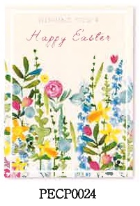 GREAT BRITISH CARD GBPECP0024　春のはな ハッピーイースター　イースターカード　封筒つき