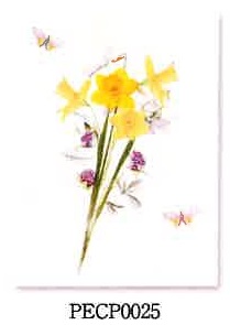 GREAT BRITISH CARD GBPECP0025　花束 ハッピーイースター　イースターカード　封筒つき