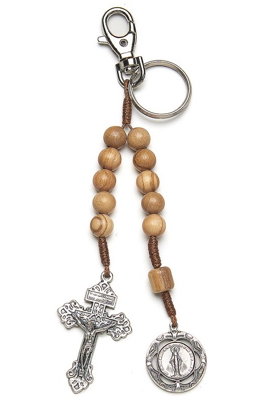 一般不可　転売不可　イタリア　 LALPC258　10mmオリーブ１連ロザリオ　ティナ－タイプ　無原罪の聖母　贖罪のクロス