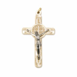 一般不可　転売不可　イタリア　 LALPG611DD　聖ベネディクトクロス  金金　Saint Benedict Cross in golden metal vin.+box cm. 7,5x4,5