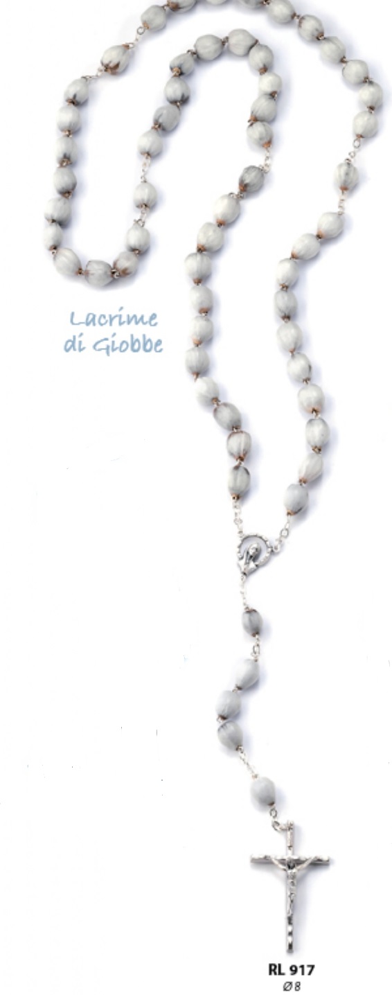 イタリア　 LALRL917L   job's tears ヨブの涙　涙の種ロザリオ　１０ミリL
