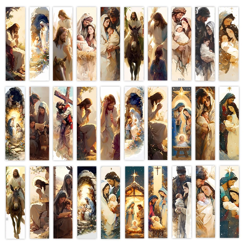 紙しおり　３２枚セット　イエスの物語 　４×１５センチ