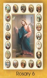 イタリア　紙カード金箔エンボス加工　ロザリオ連願ご絵　CRROSA06　ドアをノックするイエス　１２．５×７．５センチ　高級紙裏白