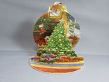 イギリス　Pop-up　オーナメントカードクリスマスカード　封筒つき　クリスマスの夜　S062