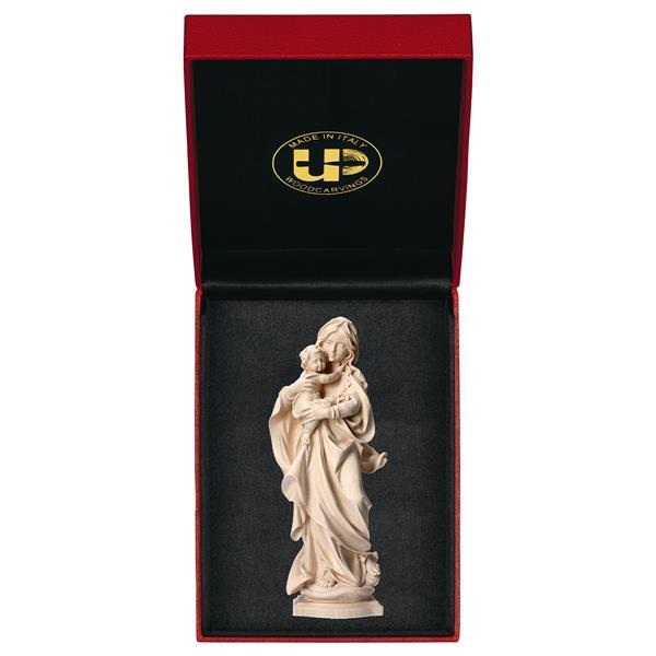ULPE WOOD ART　イタリア　木彫  アルプスの聖母　１０センチ　ケース付き　ナチュラル　OUR LADY OF THE ALPS + CASE　UP030000NE10