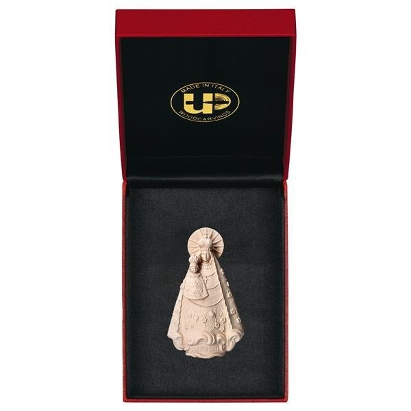 ULPE WOOD ART　イタリア　木彫  マリアゼルの聖母子　ナチュラル　８センチ　ケース付き　UP077000NE8