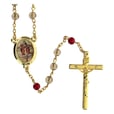 ロザリオ　ファティマ１０　トリニティのロザリオ　Devotional rosaries Rosary SS. Trinity gray glass beads 6 mm - Faith Collection 10/47