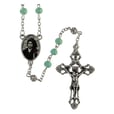 ロザリオ　ファティマ２０　聖フランシスコヤシンタ（聖ジャシンタ）のロザリオ  Devotional rosaries Rosary SS. Francis Jacinta light green wood beads 6 mm - Faith Collection 20/47