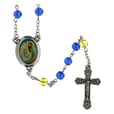 ロザリオ　ファティマ２５　聖家族のロザリオ　Devotional rosaries Holy Family Rosary with blue glass beads 6 mm - Faith Collection 25/47