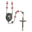 ロザリオ　ファティマ６　ファティマの聖母のノベナロザリオ　Devotional rosaries Novena Rosary Our Lady of Fatima, pink wood beads 6 mm - Faith Collection 6/47