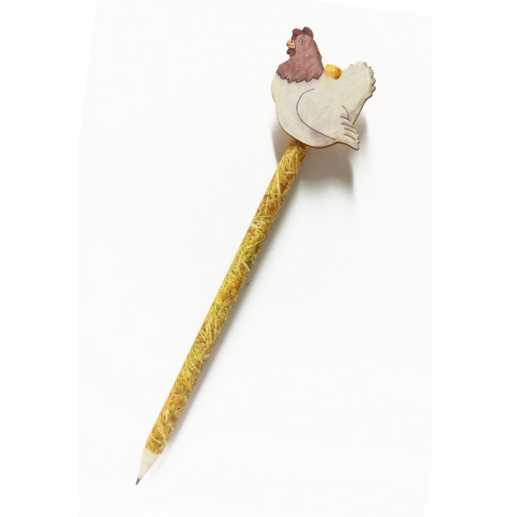 Officina D'Arte Torre　博物館売店品　鉛筆　にわとり　OATMAT37