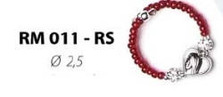 イタリア　 LALRM011RS 　リング　フリーサイズ　マリア 赤