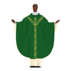教会住所または寄進者宅のみお届け　イタリア  DESTA社  DBAROQUE226G　Chasuble 226 カズラ　 緑