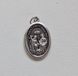 転売禁止　BOMAP 　イタリア　高品質合金ペンダントヘッド　メダイ　神秘　三位一体　HOLY　トリニティ　