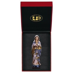 ULPE WOOD ART　イタリア　木彫   祈りの聖母　１０センチ　ケース付き　IMMACULATE CONCEPTION + CASE　　UP050000E10
