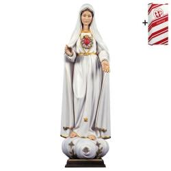 ULPE WOOD ART　イタリア　木彫　みこころ（聖心）の聖母　１２センチ　SACRED HEART OF MARY OF THE PILGRIMS + GIFT BOX　UP070330B12