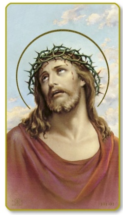 FRATELLI BONELLA　イタリア　紙のご絵　FB101-1  SANTINODELL'ECCEHOMO　クラシカル金縁裏白無地　5.5X 10 Cm
