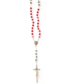 イタリア　LALRE1016　司祭の魂のためのチャプレットロザリオ　ROSARIO MEZZO CRISTALLO ANIME DEI SACERDOTI MM.6