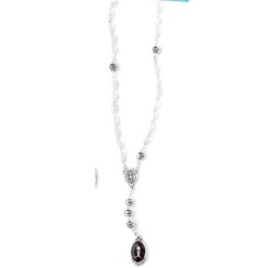 イタリア　LALRE1020　聖母の７つの悲しみ　チャプレットロザリオ ROSARIO LACRIME MADONNA GRANI IMITAZIONE PERLA LA MM.6