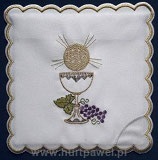 EU　HLCR120-131  教会典礼用　カリスリネン４点セット　ご聖体　Chalice's linen set　