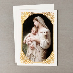 USA Catholic 　CC1230002　聖母子ひつじ　L'Innocenceカード   L'Innocence  Cards  カード１　封筒１