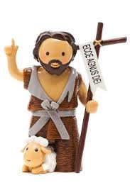 アメリカ　香港製　レジン　LDW 175168YX Saint John the Baptist statue 洗礼者聖ヨハネ