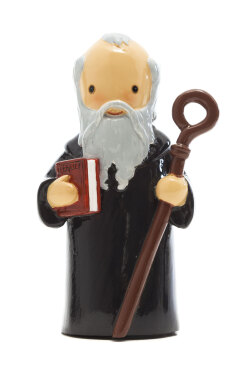 アメリカ　香港製　レジン　LDW  160010YX 　Saint Benedict statue 　聖ベネディクト