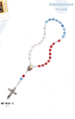 イタリア　RE1810-C　トリニティクロス　三位一体　トリニティチャプレット　ロザリオ　ROSARIO SANTISSIMA TRINITA' MM.7