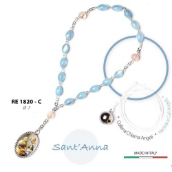 イタリア　RE1820-C　聖アンとマリアのかわいいチャプレット　ロザリオ　ROSARIO DI SANT'ANNA MM.10X7