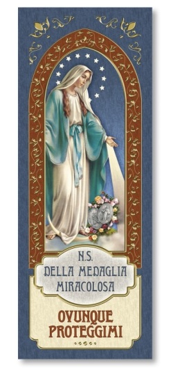 FRATELLI BONELLA　イタリア　金箔押紙のしおり   FB185-200　 奇跡のマドンナ  5.5 x 15 Cm　