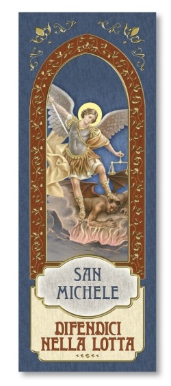 FRATELLI BONELLA　イタリア　金箔押紙のしおり   FB185-330　  大天使ミカエル   5.5 x 15 Cm　