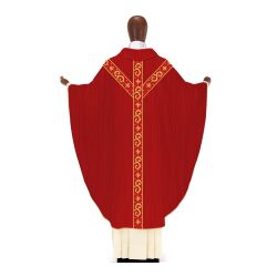 教会住所または寄進者宅のみお届け　イタリア  DESTA社  DBAROQUE226R　Chasuble 226 カズラ　 赤