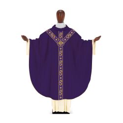 教会住所または寄進者宅のみお届け　イタリア  DESTA社  DBAROQUE226V　Chasuble 226 カズラ　 紫