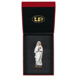 ULPE WOOD ART　イタリア　木彫 コルカタの聖テレサ　マザーテレサ　８センチ   ST. MOTHER THERESA OF CALCUTTA + CASE UP234500E8