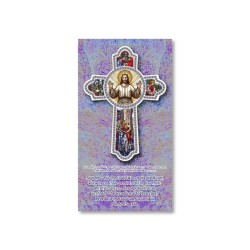 FRATELLI BONELLA　イタリア　祝福のカード　FB507-142 「歓迎の十字架」の祝福カード　２２×１２センチ　紙　裏はイタリア語祈り