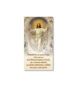 FRATELLI BONELLA　イタリア　祝福のカード　FB507-149　キリスト　イエス　復活　２２×１２センチ　紙　裏はイタリア語祈り