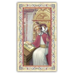 FRATELLI BONELLA　イタリア 金箔押ご絵　FB734-73　聖グレゴリオ　裏面イタリア語祈りカード１０．５×６センチ