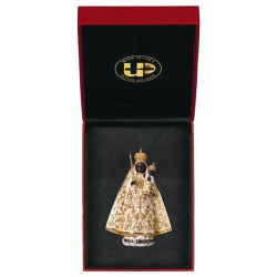 ULPE WOOD ART　イタリア　木彫  アインジーデルンの聖母子　白　７センチ　OUR LADY OF EINSIEDELN 　UP078000E7W
