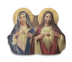 FRATELLI BONELLA　イタリア　卓上＆マグネット　FB8337-198　イエスの聖心とマリアの汚れなき御心　5 x 8 cm
