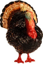 ポーランドガラス細工　　IMPULS　　A2747　Turkey　感謝祭で逃げた七面鳥