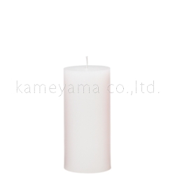 ネコポス/コンパクト便不可　カメヤマ　KCA10400057W　教会用 10400057W　６インチラウンド（セロハンなしタイプ／直径6.5cm×高さ14.5cm】）　「　ホワイト　」