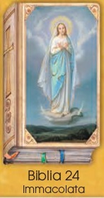 イタリア　紙カード金箔押　聖書型　紙裏白　ご絵　CRBibLia24 　無垢の聖母　１２．５×７．５センチ　高級紙裏白