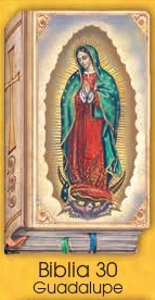 イタリア　紙カード金箔押　聖書型　紙裏白　ご絵　CRBibLia30　グアタルーペの聖母　１２．５×７．５センチ　高級紙裏白