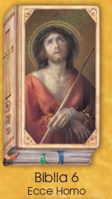 イタリア　紙カード金箔押　聖書型　紙裏白　ご絵　CRBibLia6 　悲しみのイエス　１２．５×７．５センチ　高級紙裏白