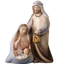 ULPE WOOD ART　イタリア　木彫　優しいコメットシリーズ　聖家族３ピースセット　１２センチ　CO HOLY FAMILY 3 PIECES　UP900BLO